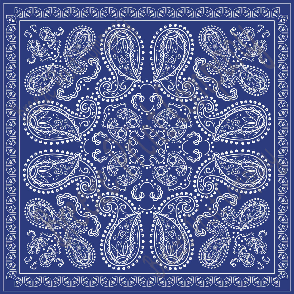 Brokke sig Overflod Demonstrere Navy blue bandana pattern printed craft vinyl sheet - HTV - Adhesive V |  Breeze Crafts