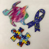 Sublimation keychain 3 inch - Puzzle Piece - 1 sided
