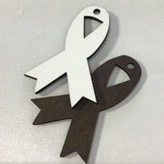 Sublimation keychain 3 inch - Awareness Ribbon - 1 sided
