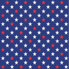 Navy with red and white large stars craft  vinyl sheet - HTV - Adhesive Vinyl - star pattern HTV2453