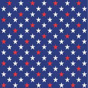 Navy with red and white large stars craft  vinyl sheet - HTV - Adhesive Vinyl - star pattern HTV2453