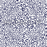 Leopard print pattern vinyl sheet - HTV or Adhesive Vinyl - navy and white cheetah patterned vinyl  HTV4013
