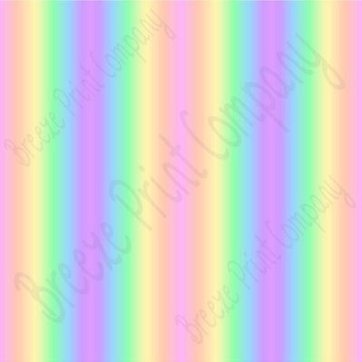 Pastel Rainbow Ombre print craft vinyl sheet - HTV - Adhesive Vinyl - fade  gradient print vinyl spring colors HTV3122