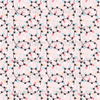 pink snowflake and christmas lights patterned vinyl sheets, mint, white, aqua, black, holiday, winter