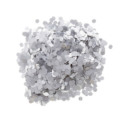 Chunky Glitter - Silver Matte - .75 ounce jar, darice glitter, polyester glitter for crafts, tumblers, cups, candles