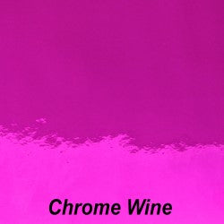StarCraft Metal - Chrome Wine Adhesive Vinyl 12x12 inch sheets, fuschia, pink metallic permanent outdoor vinyl