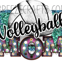 Volleyball Mom Sublimation Transfer - T201