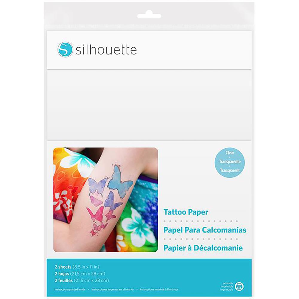 Silhouette Printable Clear Sticker Paper (8.5 x 11, 8 Sheets)