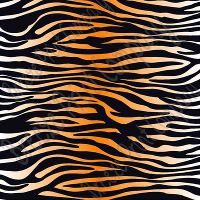 Tiger Stripe print sublimation pattern sheet S1240