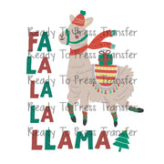 Fa La La La Llama - Christmas Sublimation Transfer T242