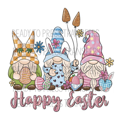 Happy Easter Gnome Sublimation Transfer